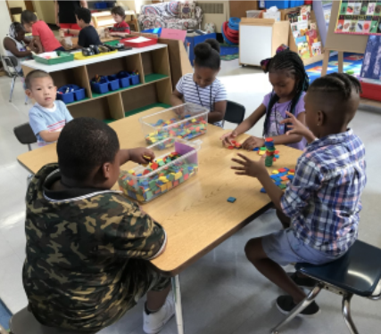 Kindergarten building activity